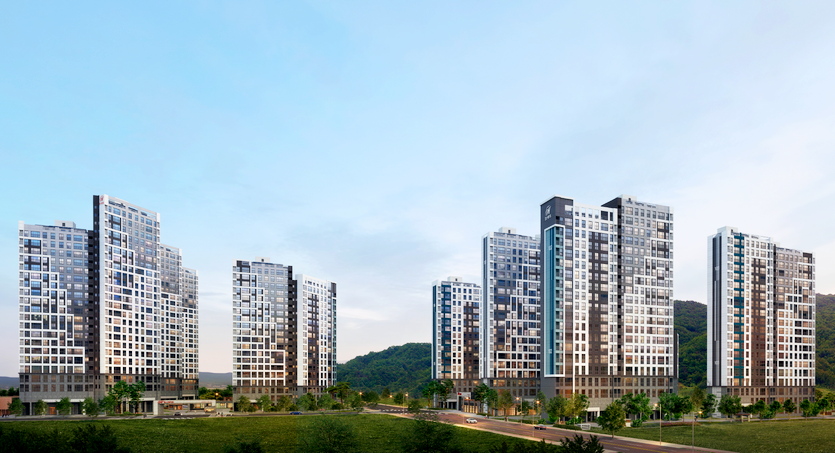 현대엔지니어링의 힐스테이트 오룡 투시도. 사진=현대엔지니어링