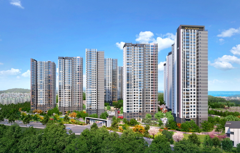 강릉 롯데캐슬 시그니처 투시도. 사진=롯데건설