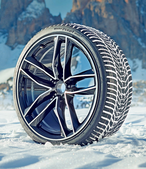 유업의 겨울용 타이어 평가서 1위를 차지한 한국타이어 윈터 아이셉트 에보3. 사진=한국타이어