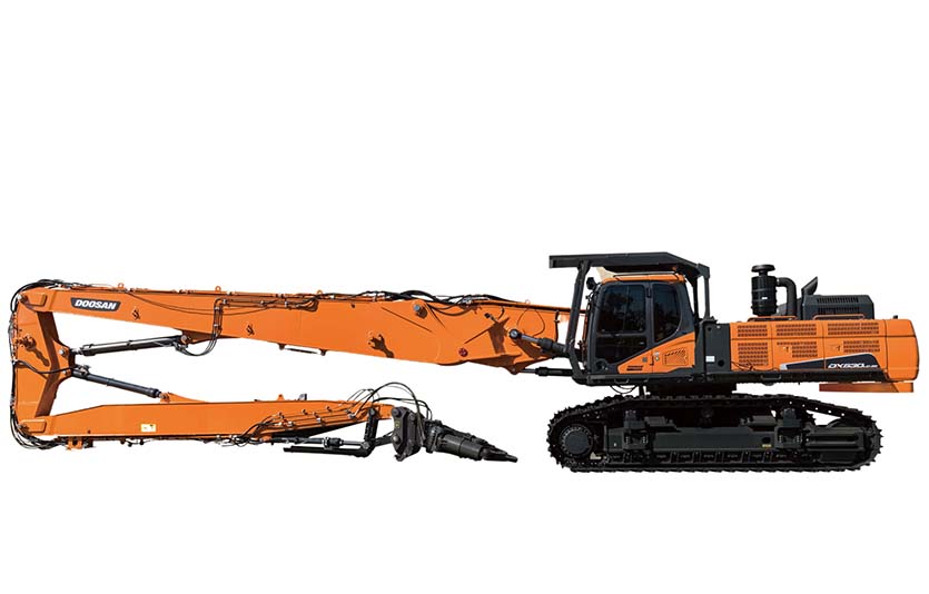 현대두산인프라코어의 53톤 철거용 굴착기. 사진=현대두산인프라코어