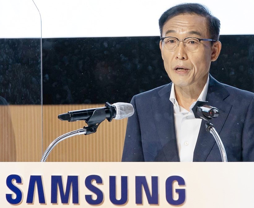 김기남 대표이사 부회장이 기념사를 하고 있다. 사진=삼성전자