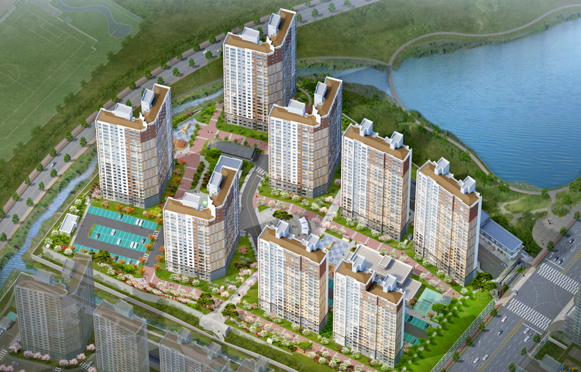 부영주택이 짓는 여수웅천 포레스트 부영 2단지 조감도 사진=부영