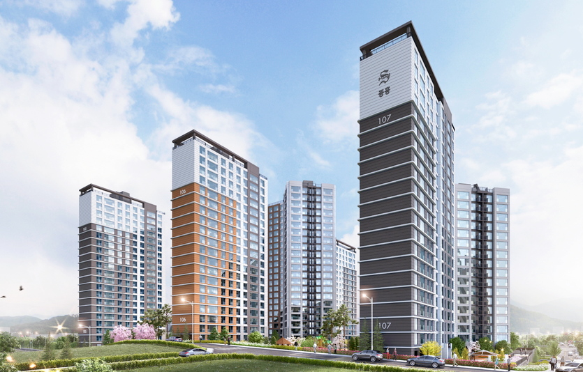 ‘두류 중흥S-클래스 센텀포레’ 투시도. 사진=중흥건설