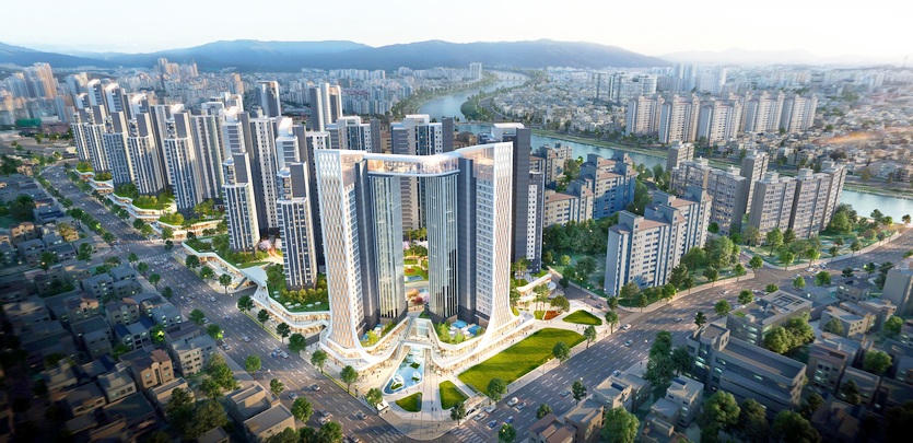 대우건설이 재개발하는 대구동구43구역 투시도. 사진=대우건설