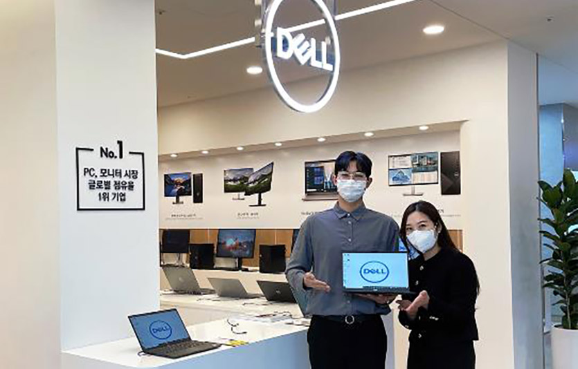 전자랜드가 글로벌 IT 기업 델 테크놀로지스의 오프라인 매장을 연다. 사진=전자랜드