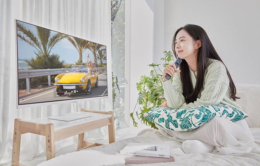 삼성전자가 스마트 모니터 신제품 'M7 화이트 에디션'을 국내 시장에 출시한다. 사진=삼성전자