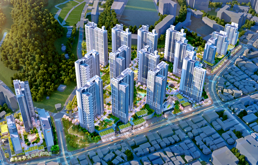 DL이앤씨 안양 어반포레 자연&e편한세상 조감도. 사진=DL이앤씨