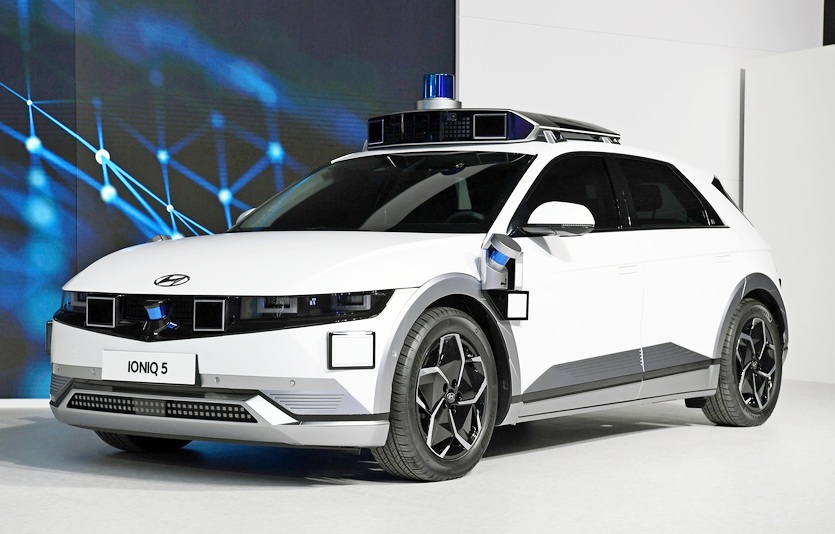 서울모빌리티쇼에서 선보인 아이오닉5 자율주행차. 사진=현대차