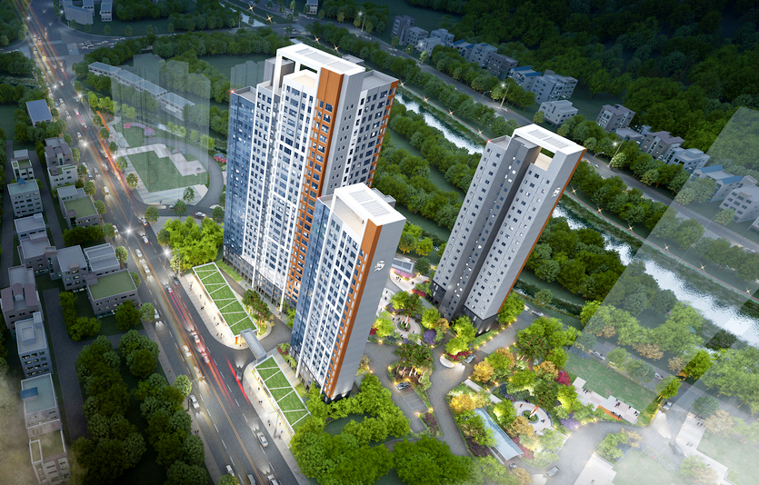 의정부 가능동 가로주택정비사업 투시도. 사진=증흥건설