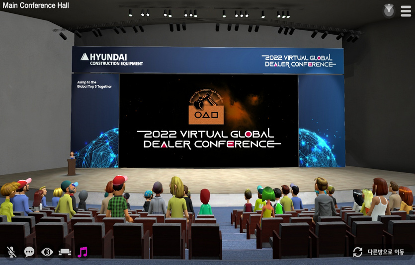 메타버스 기반의 가상공간에 신흥시장 딜러들을 초대한 컨퍼런스.