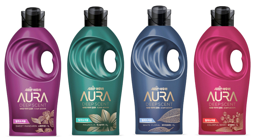 LG생활건강이 선보인 샤프란 아우라 딥센트 4종. 사진=LG생활건강