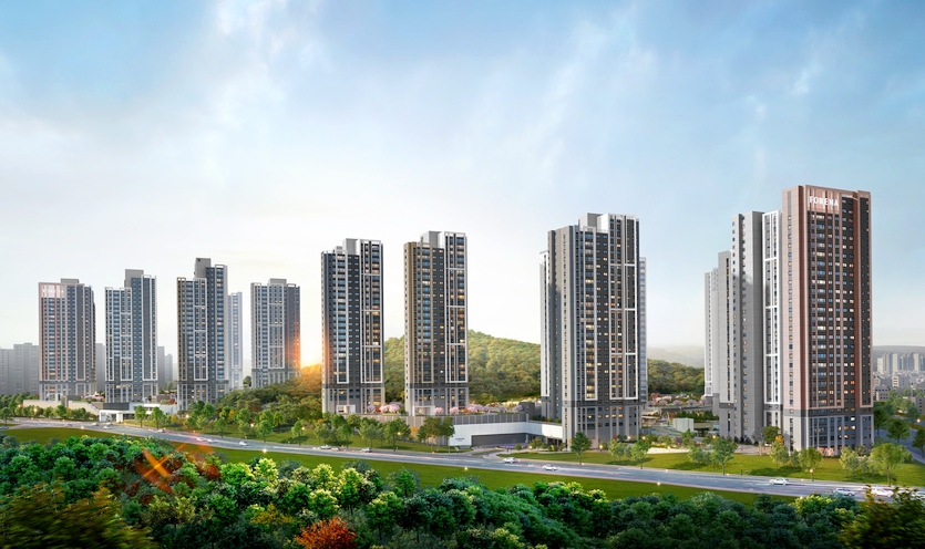 한화건설이 천안시 서북구 성성동 440-11과 백석동 76-50에 짓는 ‘한화 포레나 천안노태’ 조감도. 사진=한화건설