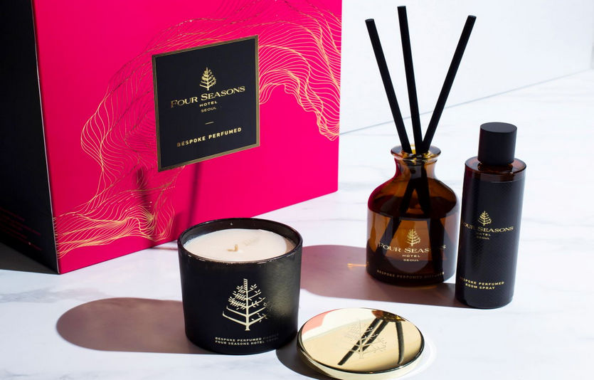 포시즌스호텔은 호텔의 향기를 담은 선물세트를 준비했다. 사진=포시즌스호텔