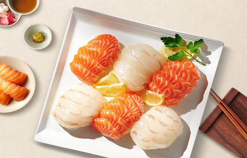 롯데마트와 롯데온은 2시간내 배송되는 '회초밥 바로배송' 서비스를 시작했다. 사진=롯데마트