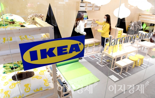 이번 가격 인상으로 영향을 받는 이케아 제품이 수납장, 침대, 식탁 등이다. 현대백화점 이케아 플래닝 스튜디오 천호. 사진=이케아