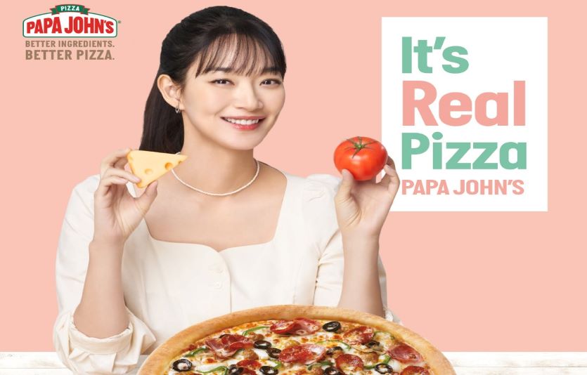 파파존스피자는 2022년 전속모델로 배우 신민아를 발탁했다. 사진=파파존스피자