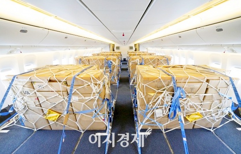 대한항공이 항공화물을 중심으로 매출과 영업이익을 개선하면서 하반기 전망도 밝다. 사진=대한항공