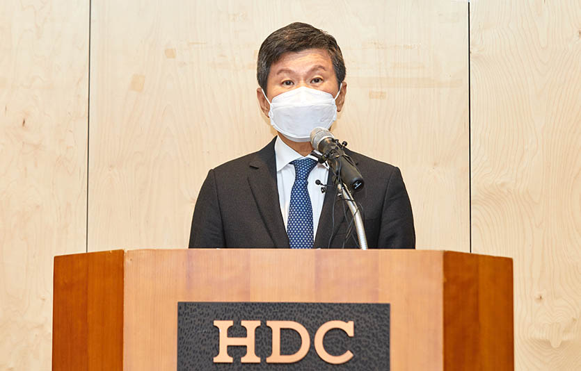 정몽규 HDC현대산업개발 회장이 광주광역시 아파트 붕괴 사고에 대해 17일 공식 사과하고 회장직에서 물러났다. 사진=HDC현대산업개발