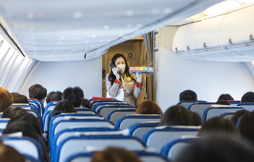 티웨이항공이 저장성 관광마케팅센터와 함께 무착륙관광을 진행했다. 사진=티웨이항공