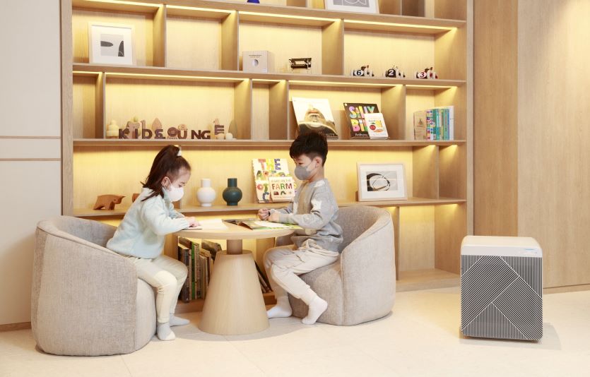 서울신라호텔 키즈 라운지에 삼성전자 BESPOKE 큐브™ Air 체험공간이 개장됐다. 사진=삼성전자