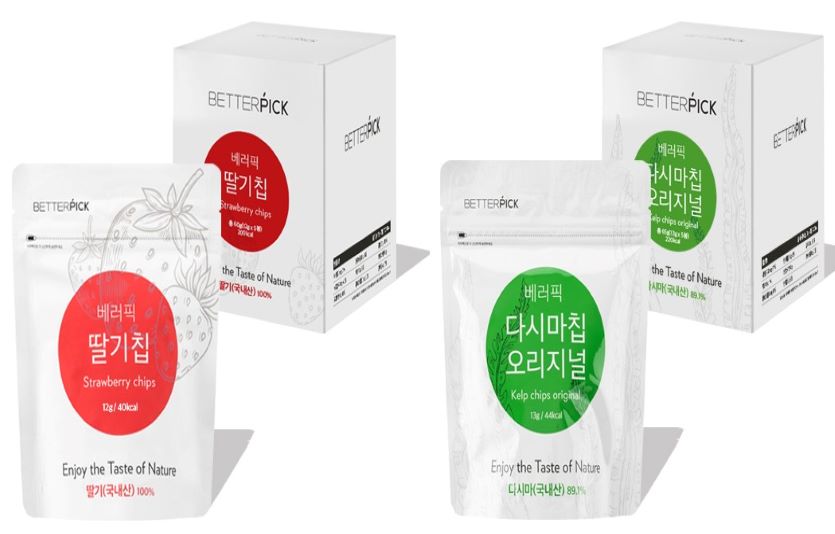 뉴스킨 빅플래닛이 영양간식 ‘베러픽 딸기칩·다시마칩 오리지널’ 제품을 선보인다. 사진=뉴스킨