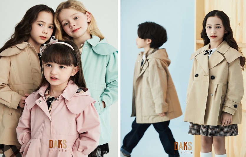 닥스키즈가 클래식 코트부터 캐주얼 일상복까지 담은 SS시즌화보를 공개했다. 사진=닥스키즈