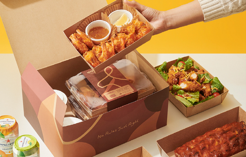 bhc의 아웃백스테이크하우스가 배달 전용 매장인 서수원점을 마련했다. 사진은 아웃백의 배달 전용 요리. 사진=bhc