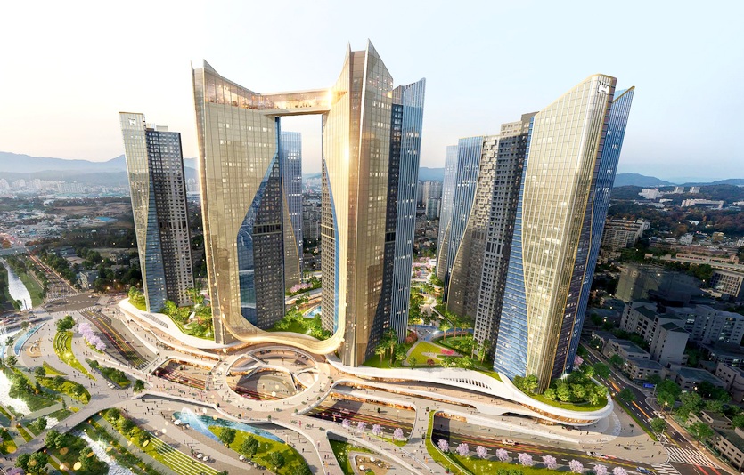 현대건설이 수주한 대전 장대B구역 재개발 조감도. 사진=현대건설