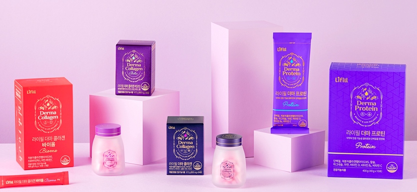 농심이 2020년 3월 출시한 건강기능식품 ‘라이필 더마 콜라겐’이 2년 만에 누적매출 550억원을 돌파했다. 사진=농심