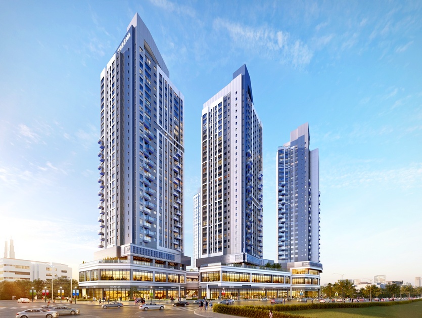 한화 포레나 미아는 삼양사거리역 초역세권으로 도심 접근성이 우수하고, 미아동에서 희소한 브랜드 아파트로 실수요자들에게 인기다. 한화 포레나 미아 투시도. 사진=한화건설