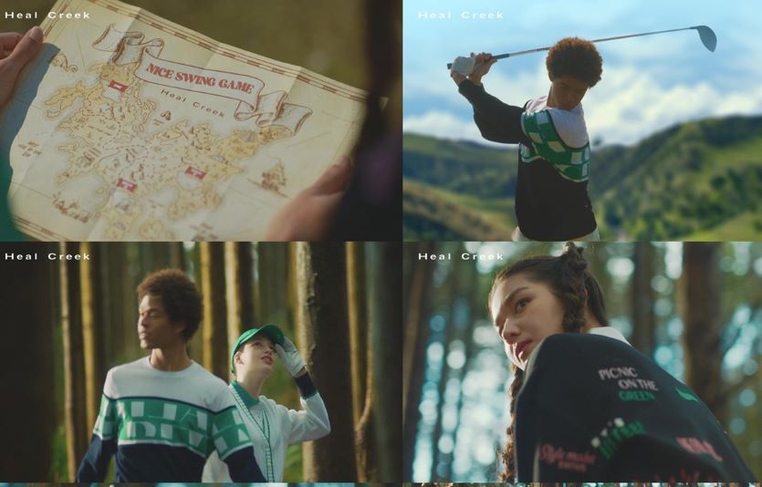 골프웨어 힐크릭이 숲을 배경으로 한 새 TV광고를 내보낸다. 사진=힐크릭