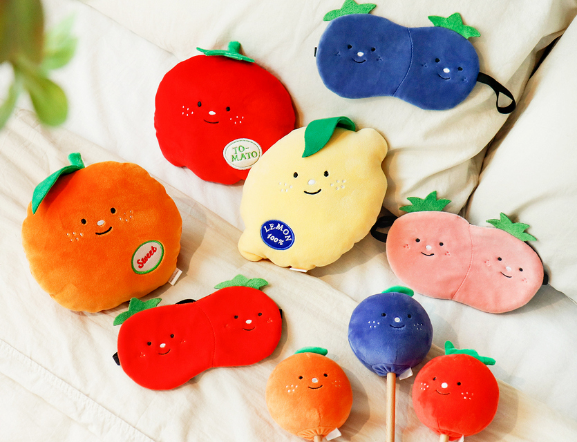 아성다이소 과일채소 인형. 사진=아성다이소