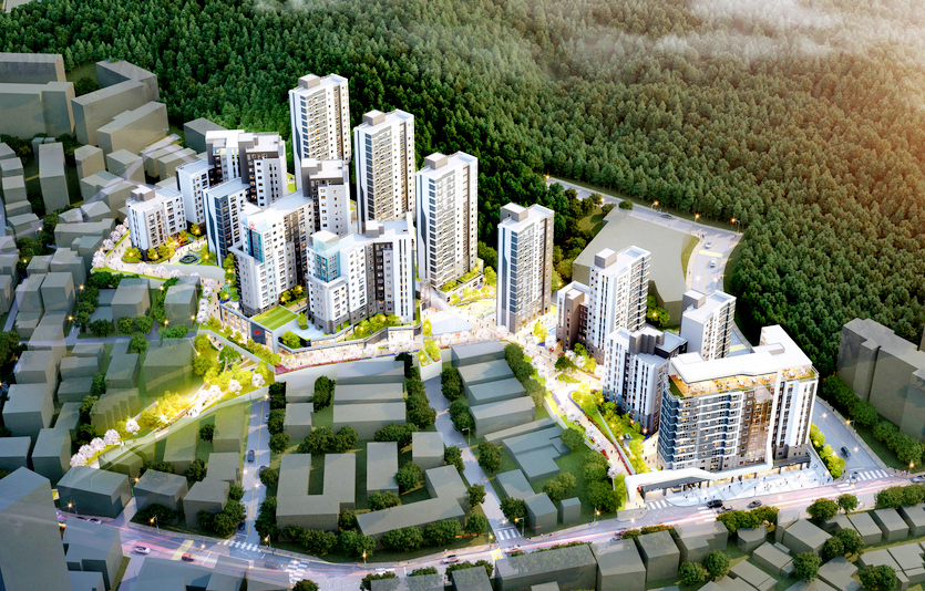 오류동 현대연립 재건축 조감도. 사진=현대엔지니어링