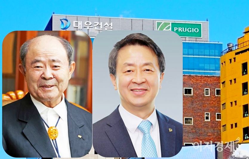 16일 취임한 (오른쪽부터)백정완 대우건설 신임 대표이사가 정창성 중흥건설그룹 회장의 지원으로 제2 전성기를 구현한다. 사진=이지경제, 대우건설