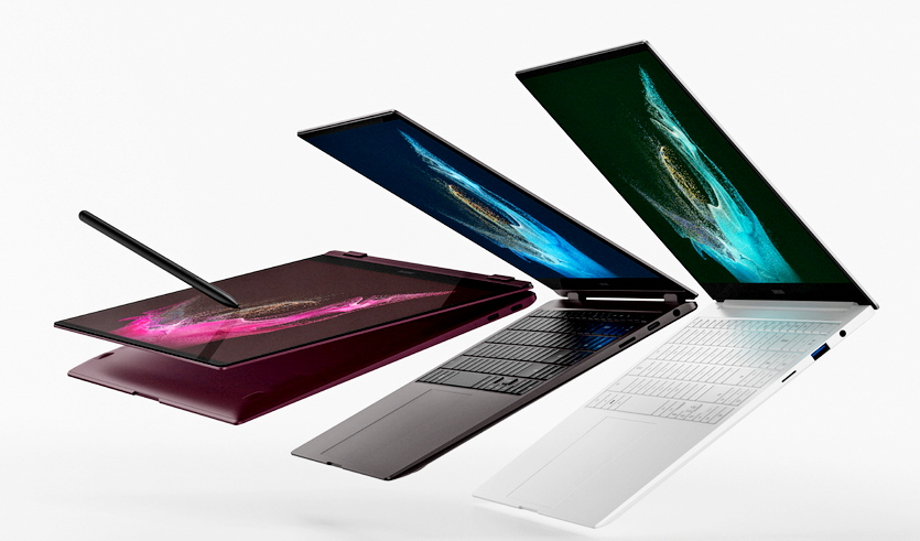 (왼쪽부터)삼성 갤럭시 북2 프로와 갤럭시 북2 프로 360. 사진=삼성전자