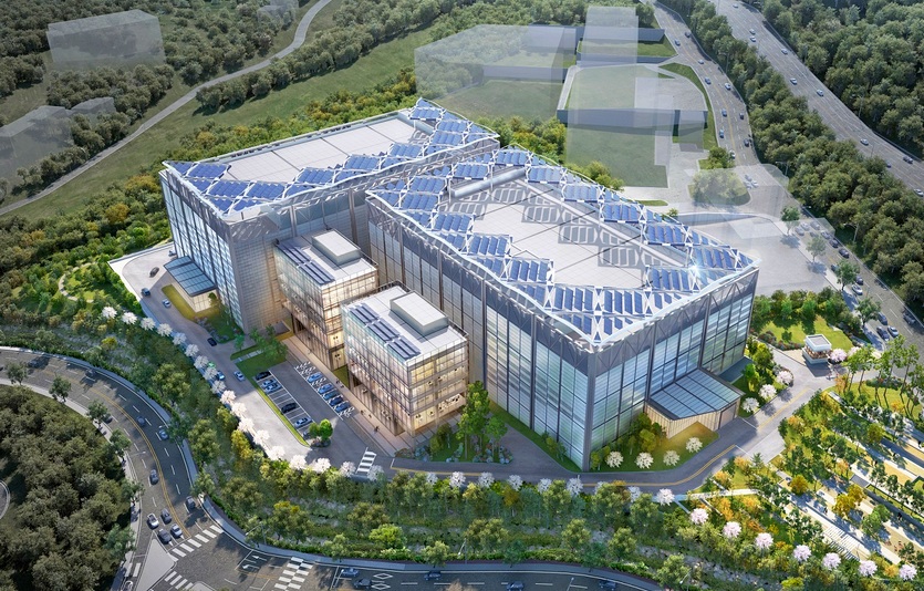 현대건설이 짓는 용인 죽전 퍼시픽써니 데이터센터 조감도. 사진=현대건설