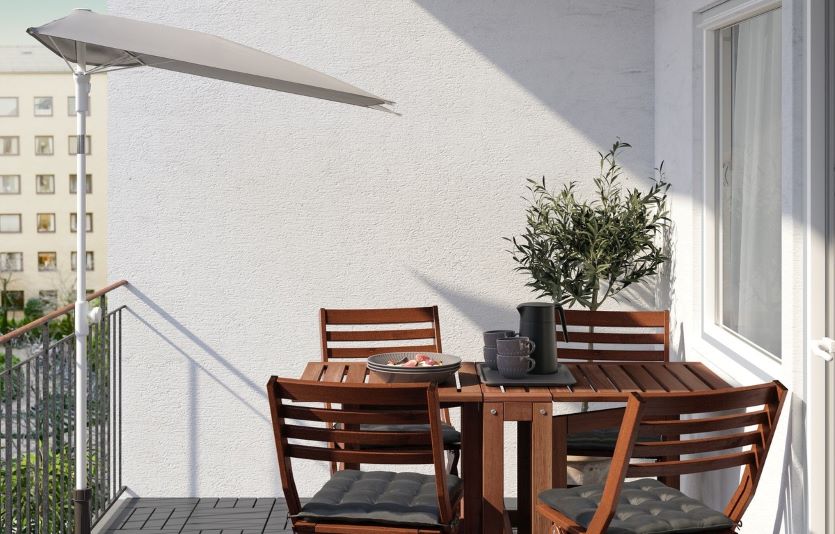 이케아가 발코니를 필요에 맞게 꾸밀 수 있는 발코니용 가구를 다양하게 구비했다. 사진=이케아