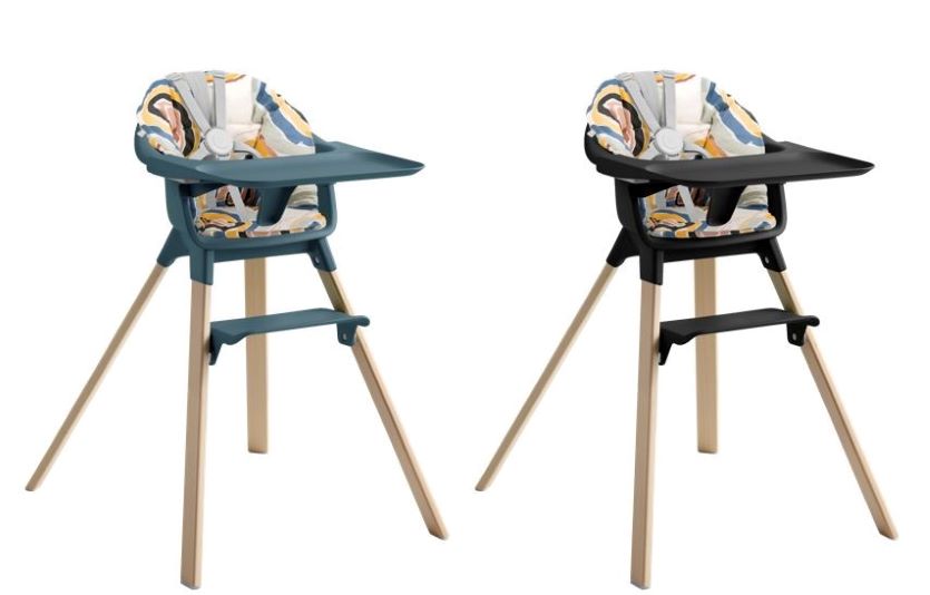 스토케가 이유식 의자 클릭의 색상을 추가하고 전용 쿠션을 새롭게 선보였다. 사진=스토케