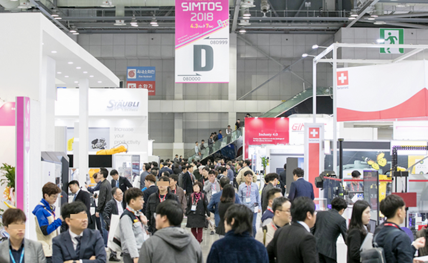 협회의 성공 개최 의지를 600개 업체가 간파하고, 4800부스 규모로 올해 심토스가 펼쳐진다. 2018년 행사 모습. 사진=공작기계협회
