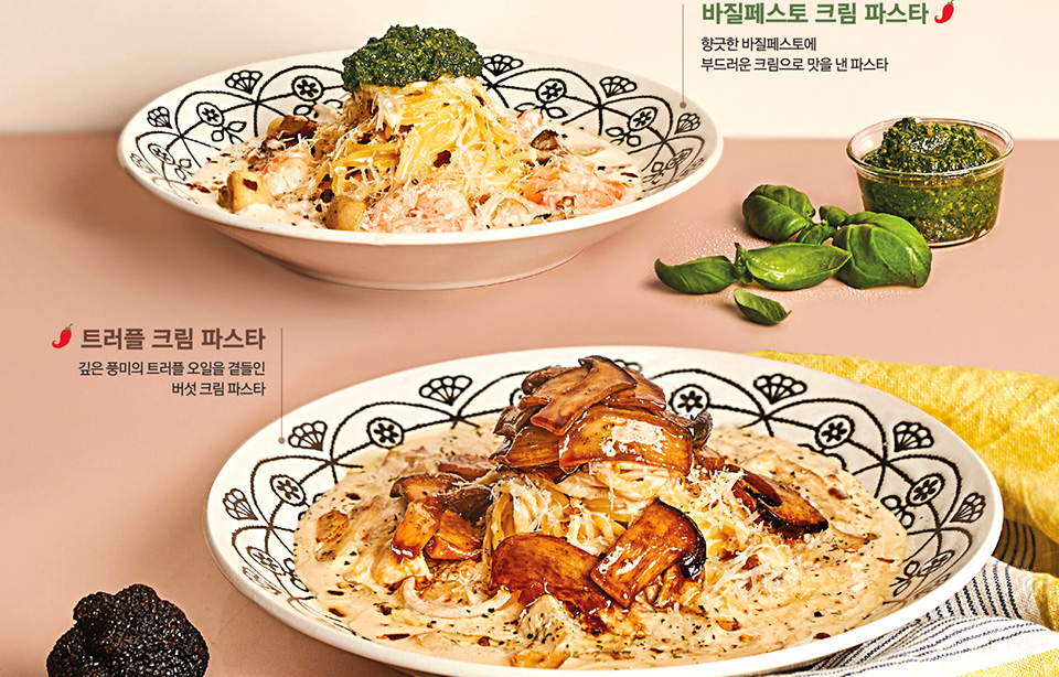 더본코리아의 파스타 브랜드 롤링파스타는 봄맞이 신메뉴로 ‘크림 파스타 2종’을 새로 선보였다. 사진=더본코리아
