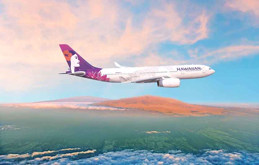 하와이안항공 국제선 A330 항공기. 사진=하와이안항공