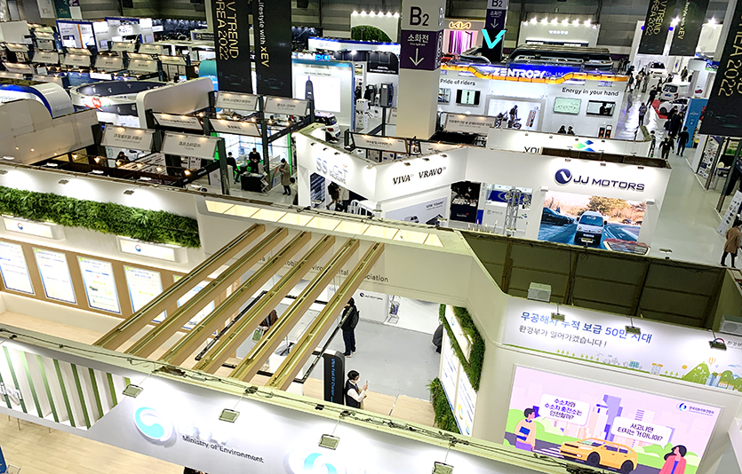 산업부는 ‘2022년도 국내전시회 개최지원 대상사업 선정계획’을 공고하고 신청기업을 모집한다. 3월 17~19일 서울 삼성동 코엑스에서 열린 인터배터리 2022 현장. 사진=김성미 기자