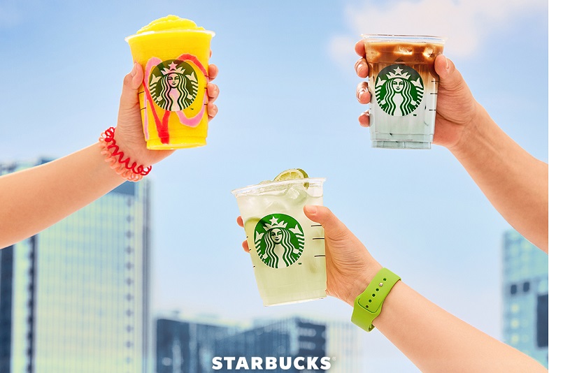 스타벅스가 활기찬 여름 감성을 담은 여름 음료 3종을 선보인다. 사진=스타벅스코리아