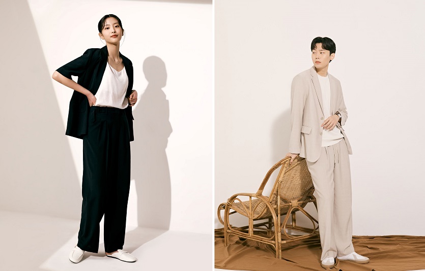 이랜드의 스파오는 시원한 기능성소재를 활용한 베이직 반팔재킷 등을 출시하며 여름 냉감의류 공략에 나선다. 사진=이랜드