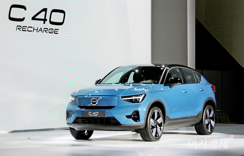 초도 물량 1500대가 모두 팔린 SUEV C40 리차지. 사진=이지경제