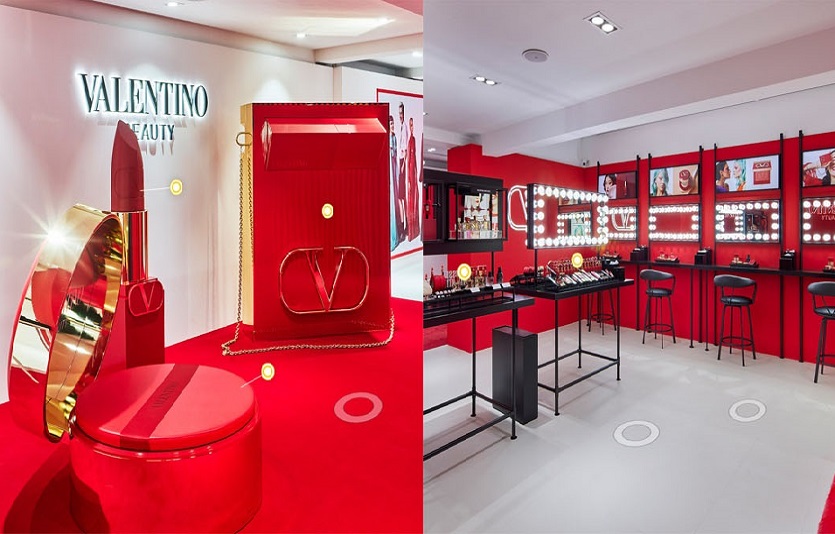 이탈리아 뷰티브랜드 발렌티노 뷰티가 온라인에 가상매장을 열었다. 사진=발렌티노뷰티