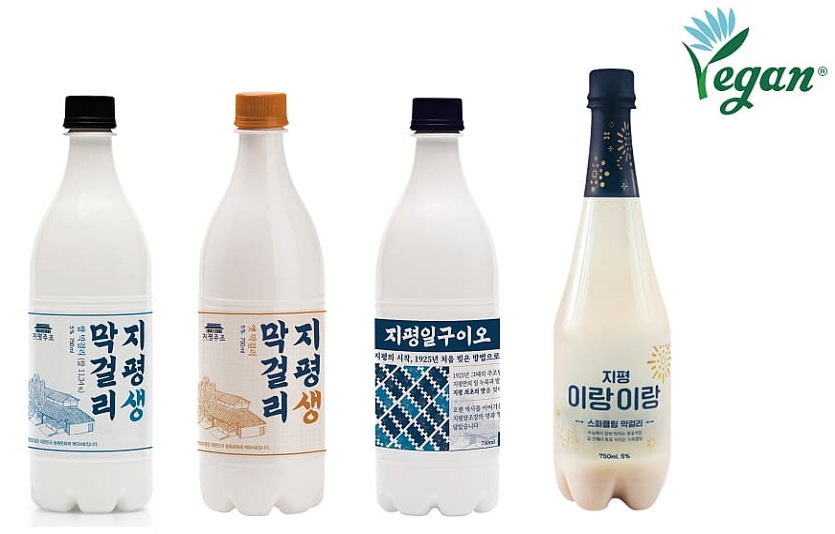 지평주조가 자사 막걸리 4종의 비건 인증을 획득하고 젊은 층 공략에 나선다. 사진=지평주조