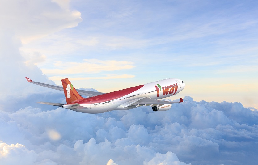 티웨이 항공이 2년만에 대구발 다낭, 방콕 노선을 재개하고 주 2회 운항한다.