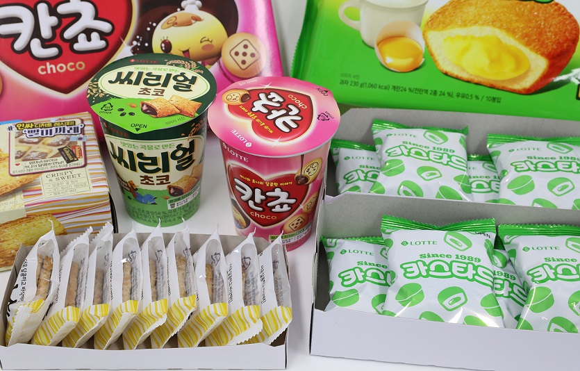 롯데제과가 비스킷 전제품의 플라스틱 사용을 없앴다. 사진=롯데제과