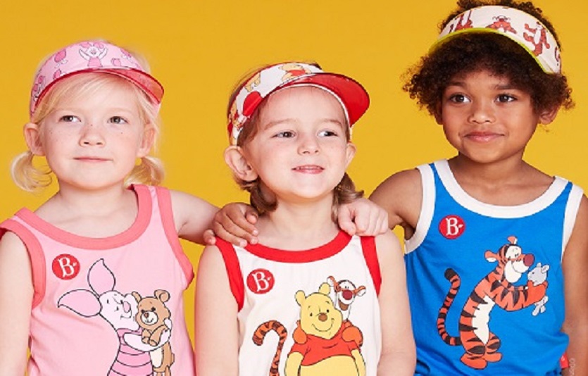 베베드피노가 디즈니의 곰돌이푸와 협업한 여름 상품을 출시한다. 사진=더캐리